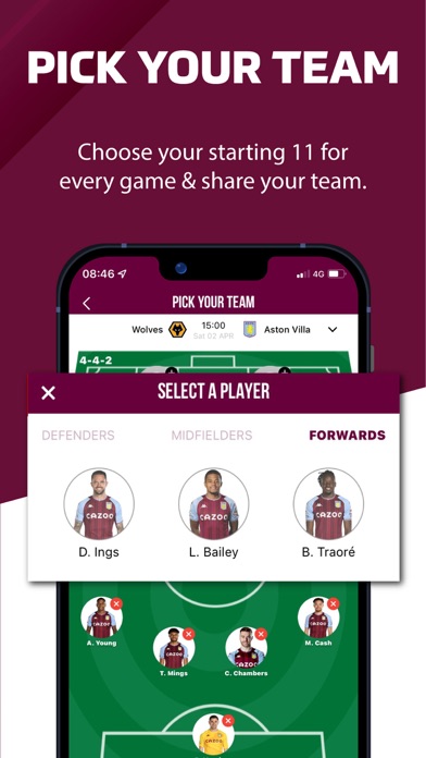 Villa Till I Die - Live Scores Screenshot