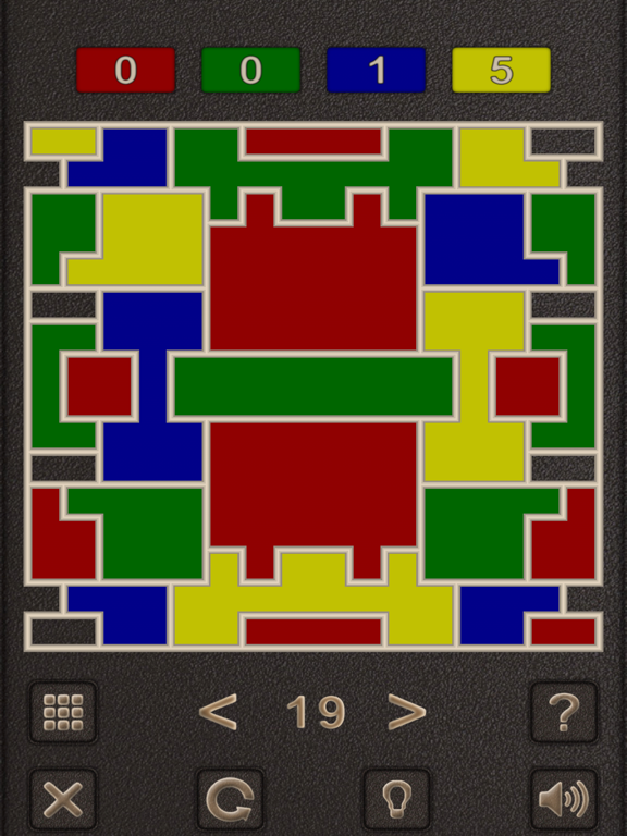 Four Color Shape Puzzle iPad screenshot