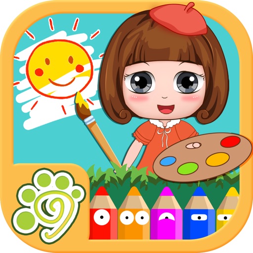 Paint coloring book - art game icon