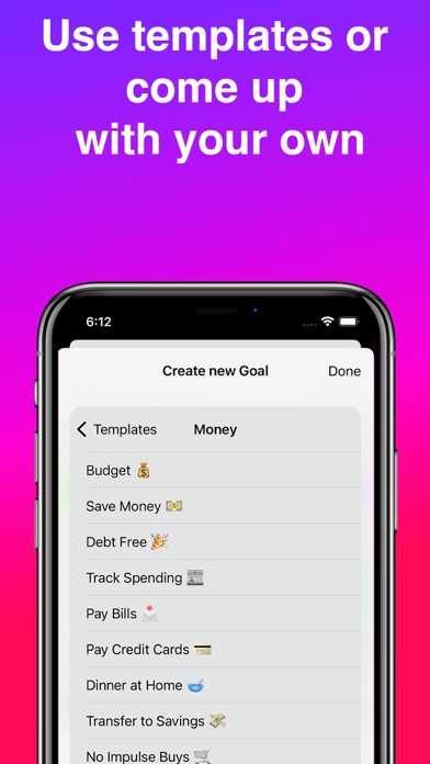 Goal: Habits & Goals Screenshot