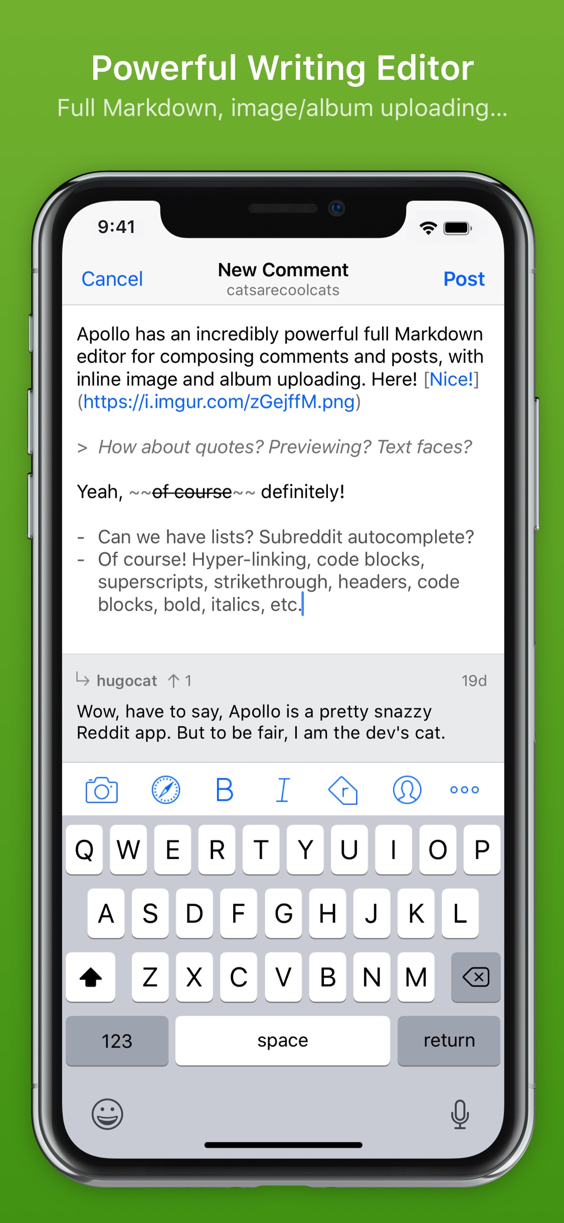 Screenshot do app Apollo for Reddit