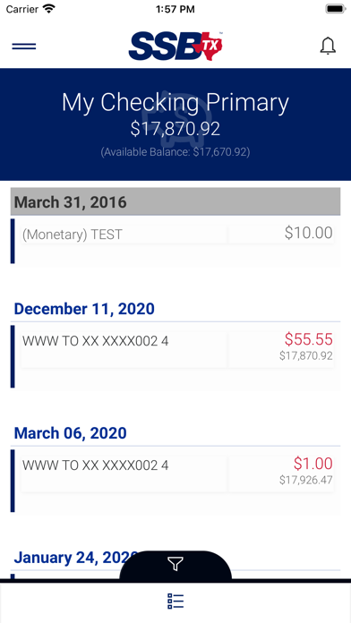 Shelby Savings Screenshot