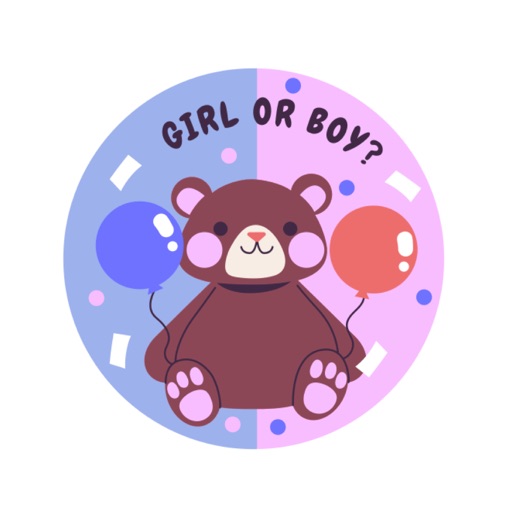 Cute Gender Reveal Stickers icon