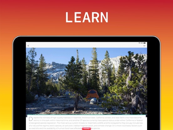 Yosemite National Park iPad screenshot 5 - Education app
