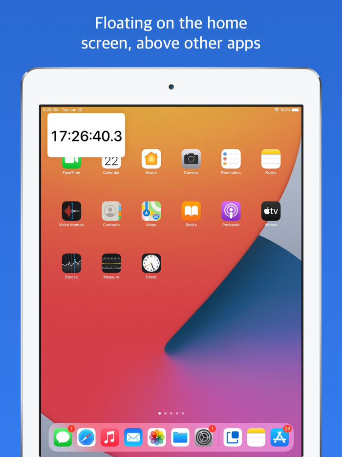 Floating Clock - Teleprompter