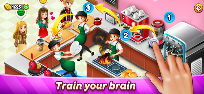 Cafe Panic Cooking game