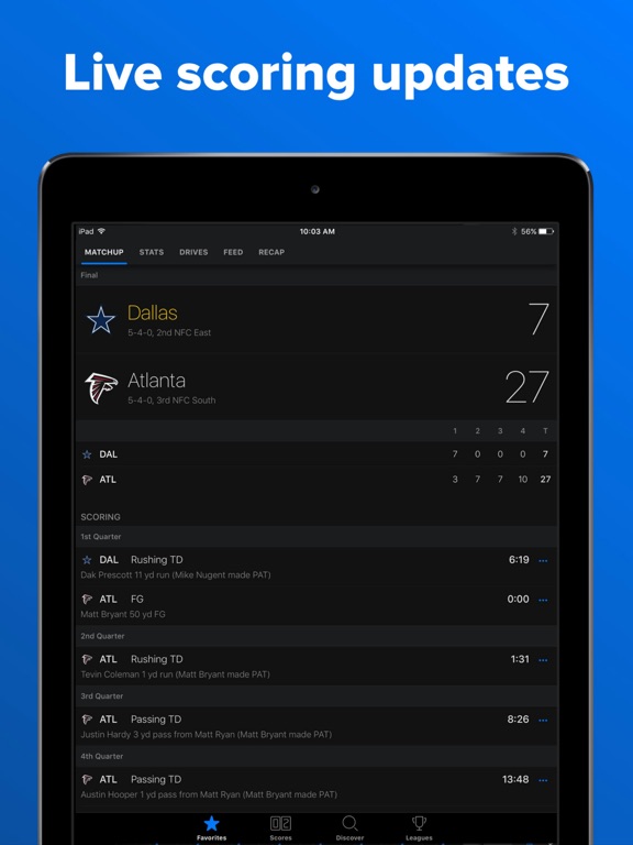 Screenshot #5 pour theScore: Sports news & scores