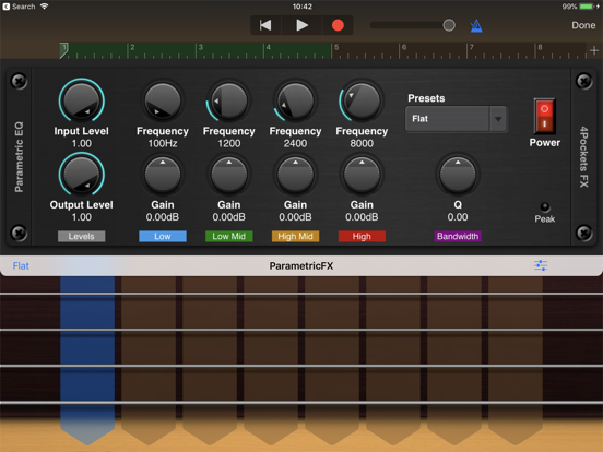 Parametric EQ AUv3 Plugin iPad app afbeelding 3