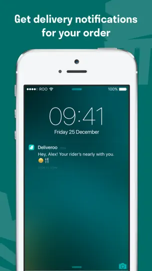 Captura de pantalla de Deliveroo: Food & Shopping en iPhone 5