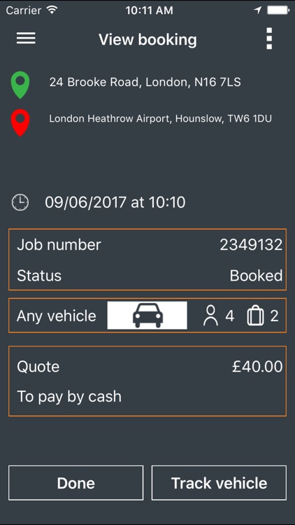 Sams Cars Minicab London screenshot-3