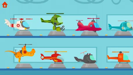 Dinosaur Helicopter Kids Games