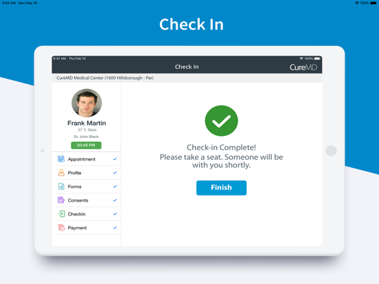 CureMD KIOSK iPad screenshot 9 - Medical app
