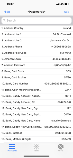 ‎*Passwords* Copy & Paste Screenshot