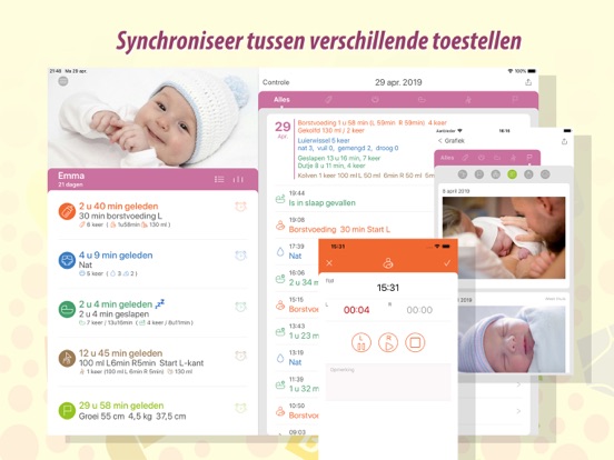 Baby Tracker iPad app afbeelding 6