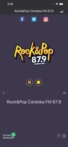 Rock&Pop Córdoba FM 87.9 screenshot #1 for iPhone