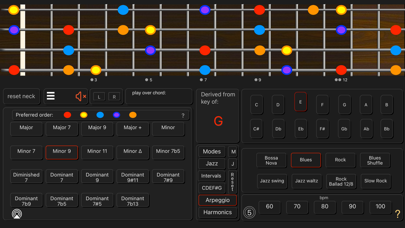 Bass Guitar Colour Scales Screenshot