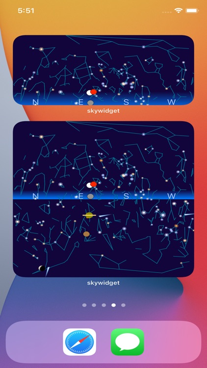 Sun, Moon and Planets Widget