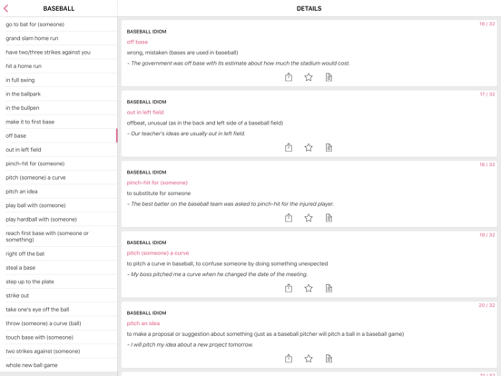 Screenshot #5 pour Sports Love idioms in English