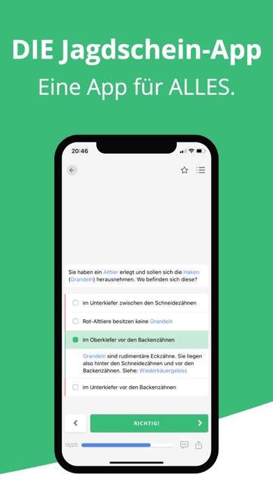 Waidwissen: Jagdschein App Screenshot 1 - AppWisp.com