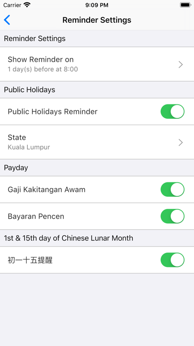 Malaysia Calendar 2025 Holiday Screenshot