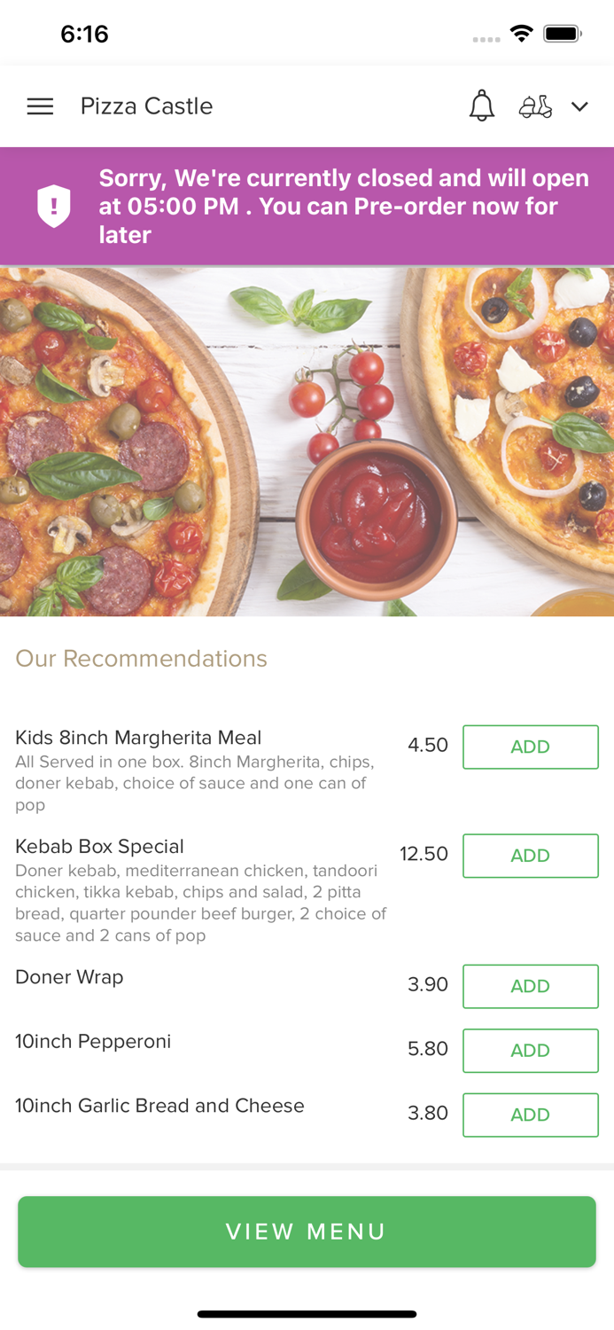 Pizza Castle Sedgefield