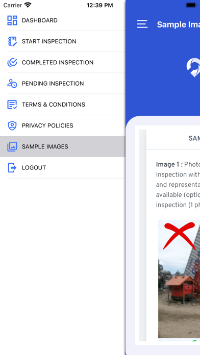 OneStop Inspection Screenshot