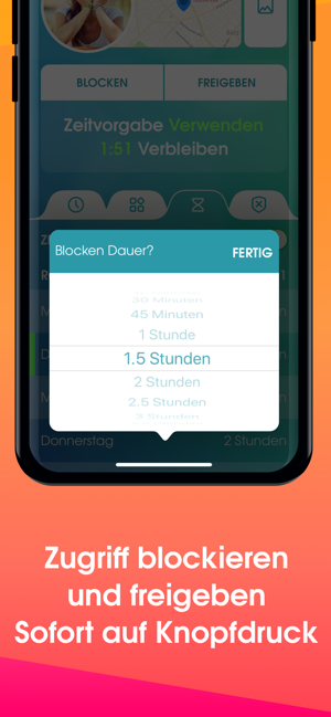 ‎Screen Time App & Handy Orten Screenshot