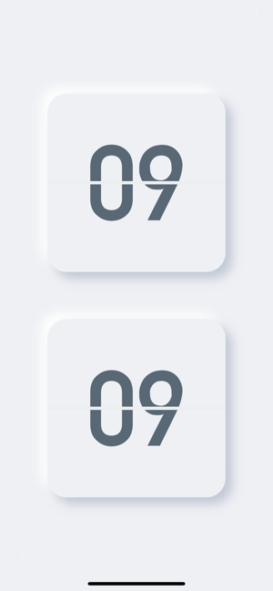 ‎FlipClock - big digital clock Screenshot