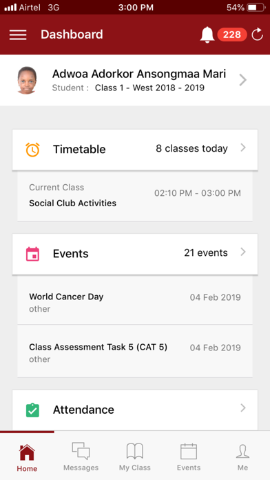Kay Billie Klaer Int School app screenshot