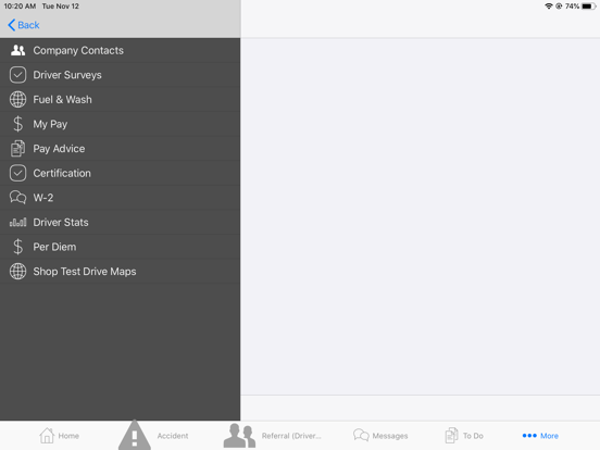 TMC Driver Connect iPad screenshot 5 - Business app