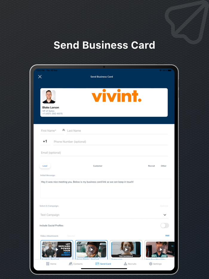 RepCard-Digital Business Cards