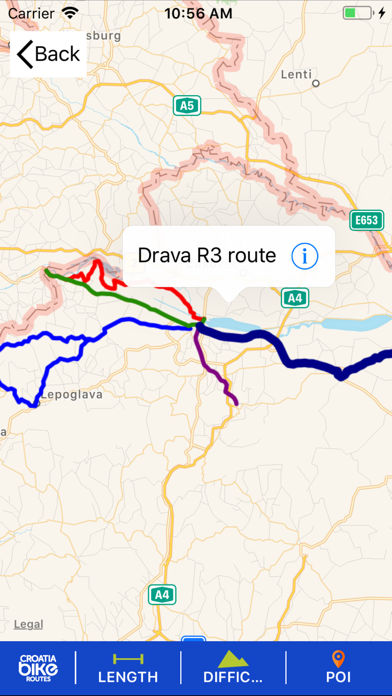 Varazdin Bike Routes Screenshot
