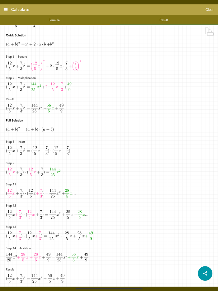 Square of a Binomial PRO