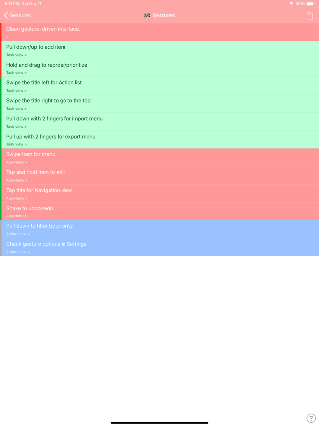 Mapapamahalaan: Screenshot ng Mga Listahan ng Nested ToDo