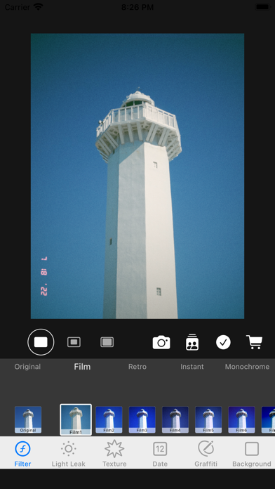 Film camera & Instant cam app Screenshot 1 - AppWisp.com Film camera & Instant cam app Screenshot 1 - AppWisp.com