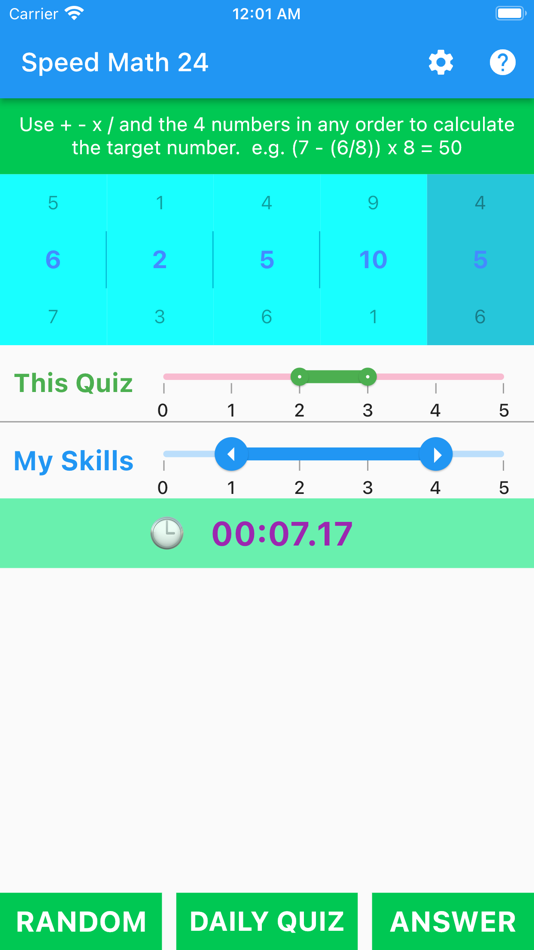 #3. Speed Math 24 (iOS) 由: Synergy Technologies Limited