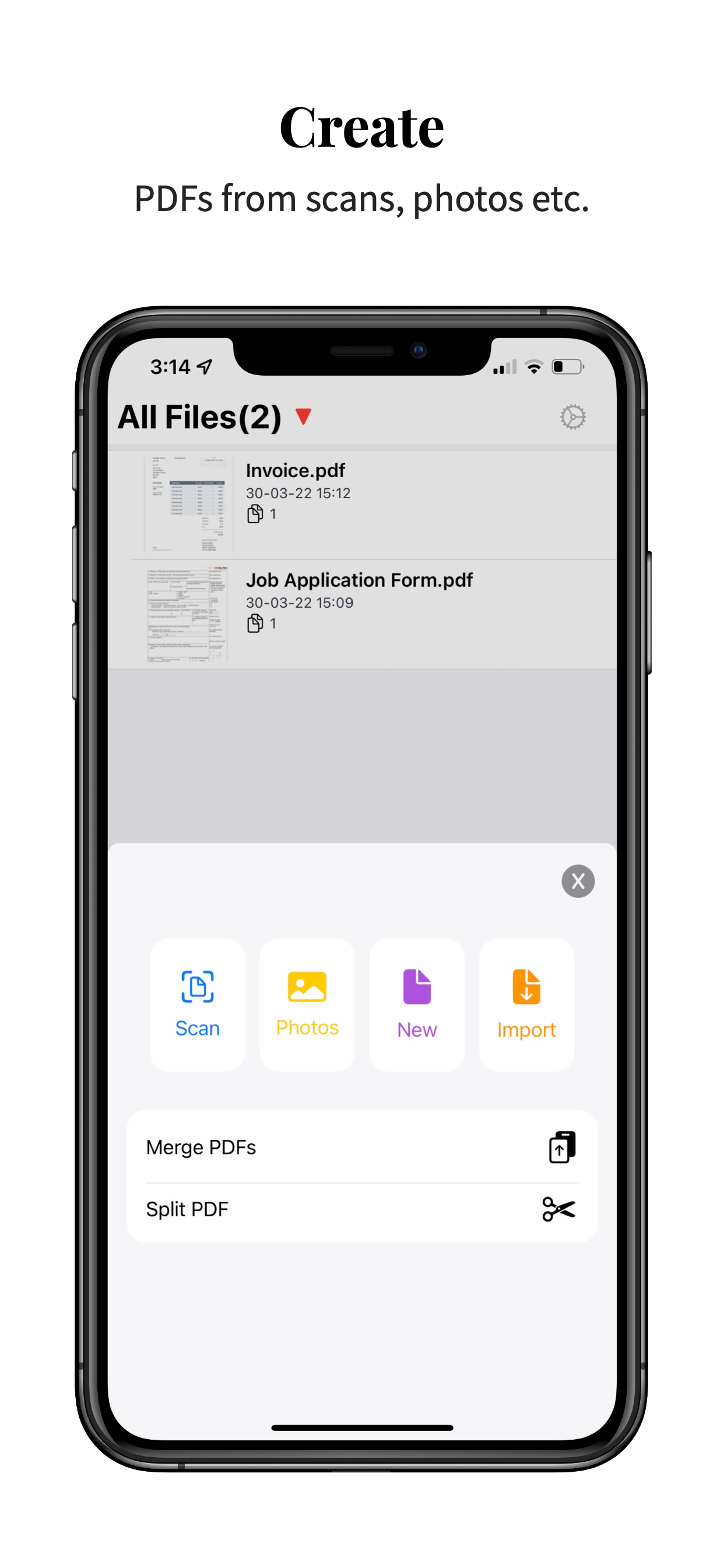 PDF Photos Scanner: JPG to PDF