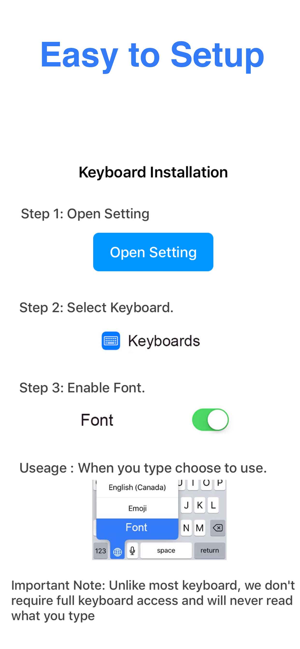 ‎Font Keyboard - Fonts Chat Screenshot