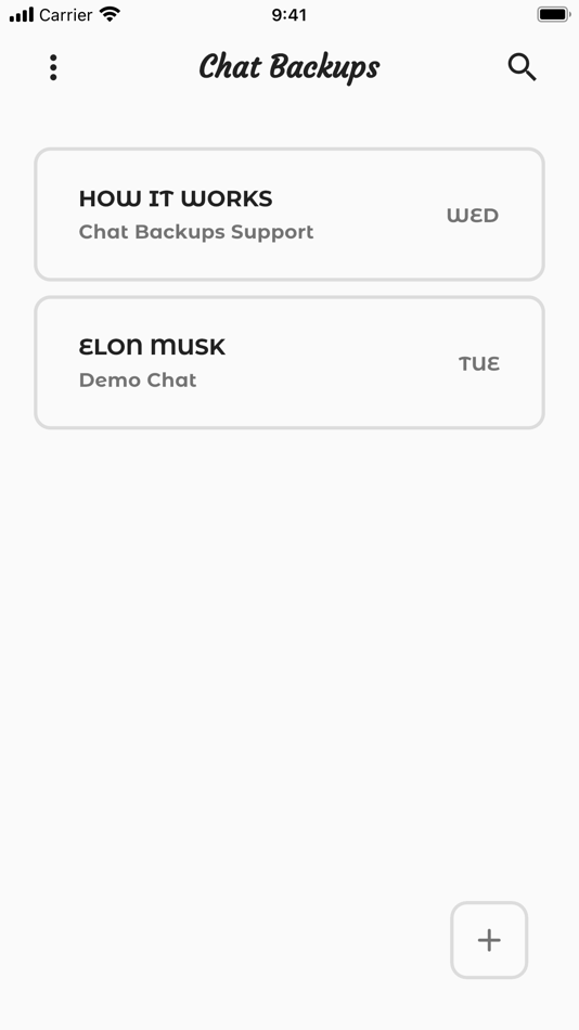 #1. Chat Backups (iOS) Podle: Dmitry Starkov