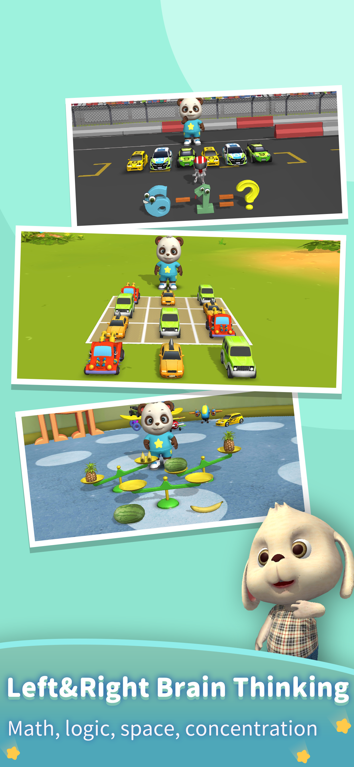 AR IQ math games for kids baby