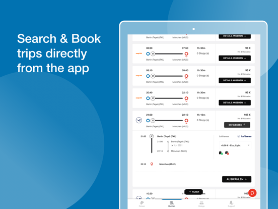 Lanes & Planes iPad screenshot 4 - Travel app