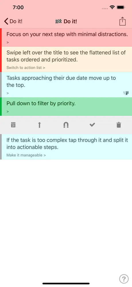 Manageable: Nested ToDo Lists