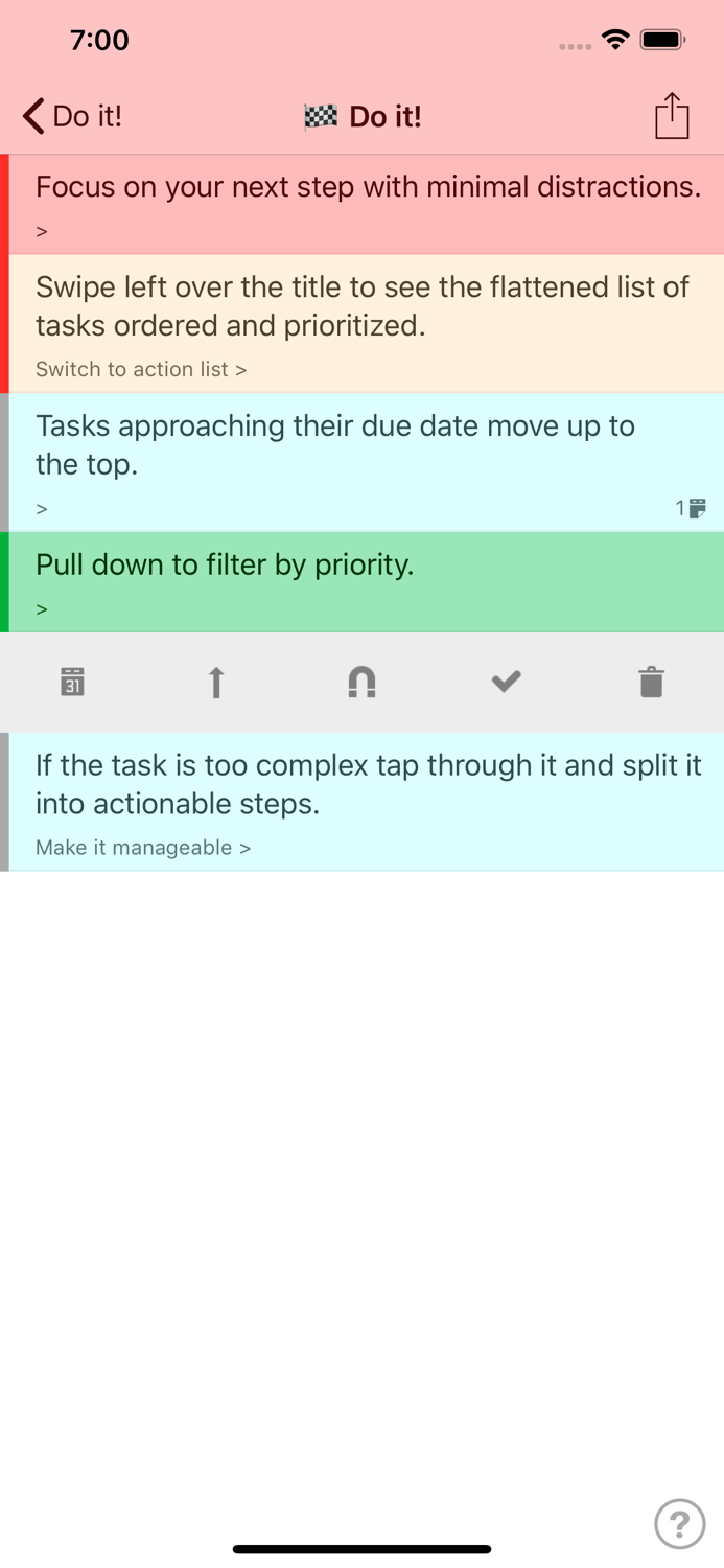Manageable Nested ToDo Lists