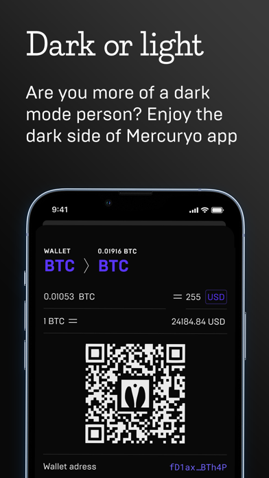 Mercuryo Bitcoin Cryptowallet Screenshot