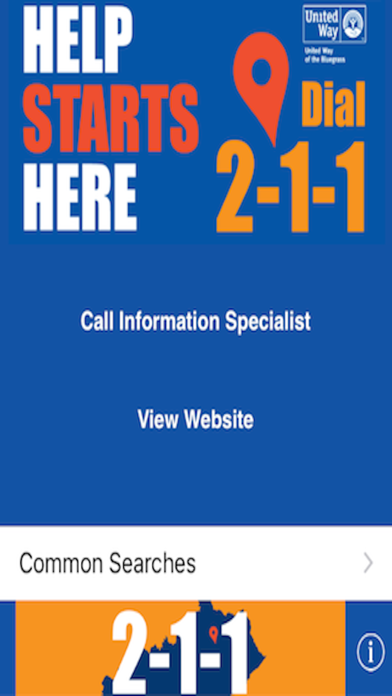 United Way Bluegrass 211 Screenshot