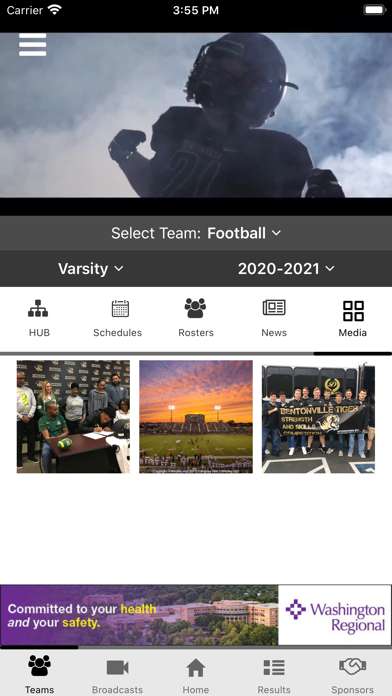 Bentonville Tiger Athletics Screenshot