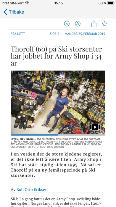 Screenshot #3 pour Østlandets Blad eAvis