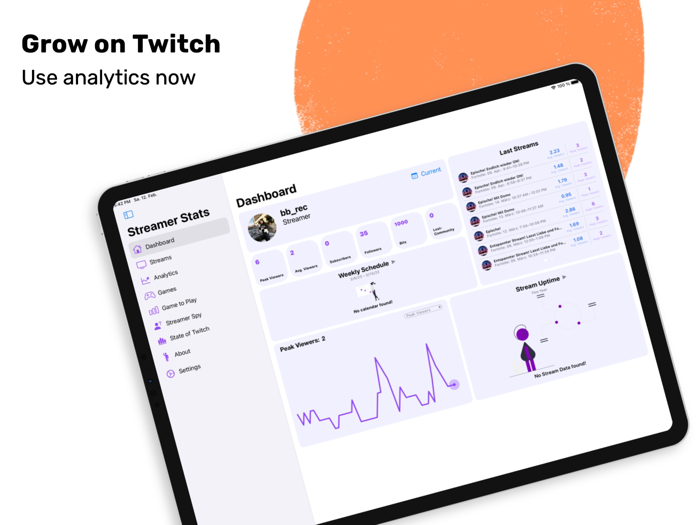 Streamer Stats Twitch tracker