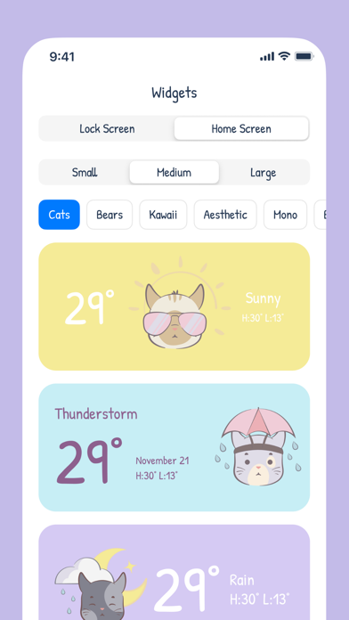 CuteWeather: weather widget Screenshot