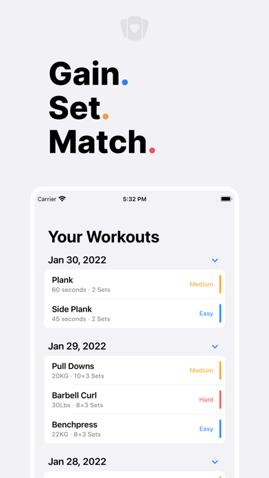 WorkHard Fitness Screenshot